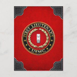 U.S. Marines: First Lieutenant (USMC 1stLt) [3D] Postcard