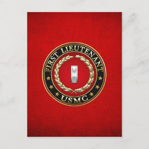 U.S. Marines: First Lieutenant (USMC 1stLt) [3D] Postcard