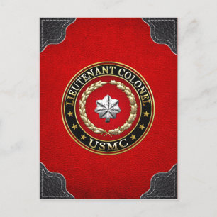 U.S. Marines: Lieutenant Colonel (USMC LtCol) [3D] Postcard