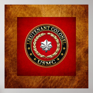 U.S. Marines: Lieutenant Colonel (USMC LtCol) [3D] Poster