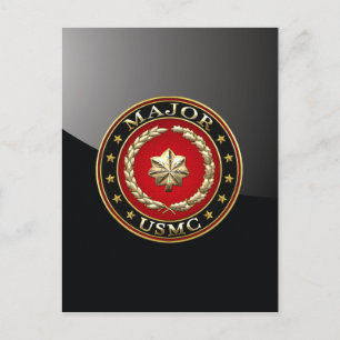 U.S. Marines: Major (USMC Maj) [3D] Postcard