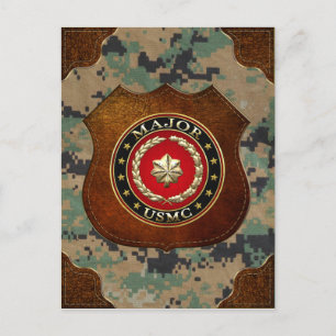 U.S. Marines: Major (USMC Maj) [3D] Postcard