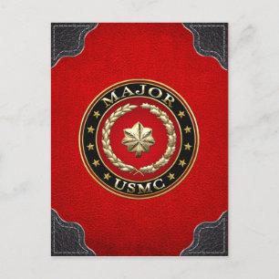 U.S. Marines: Major (USMC Maj) [3D] Postcard