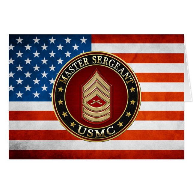 U.S. Marines: Master Sergeant (USMC MSgt) [3D] (Front Horizontal)