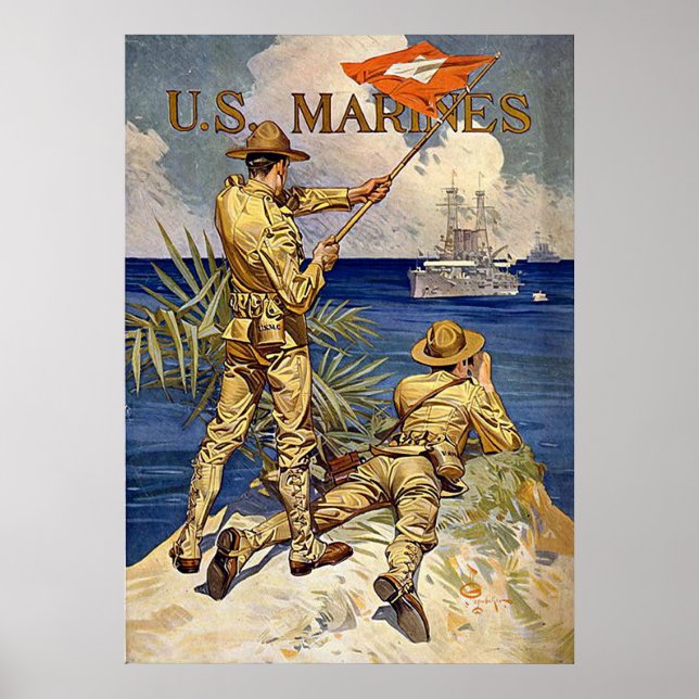U.S. Marines Poster (Front)