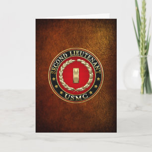 U.S. Marines: Second Lieutenant (USMC 2ndLt) [3D] Card