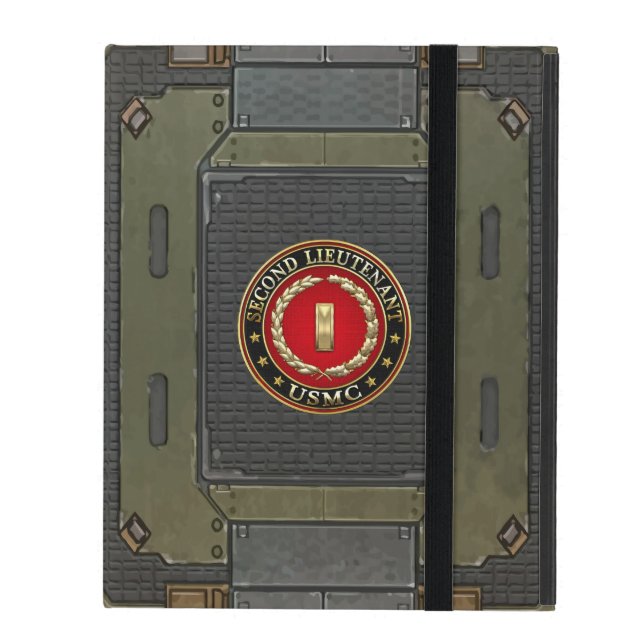 U.S. Marines: Second Lieutenant (USMC 2ndLt) [3D] iPad Case (Front Closed)