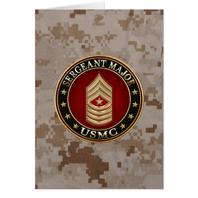 U.S. Marines: Sergeant Major (USMC SgtMaj) [3D] (Front)