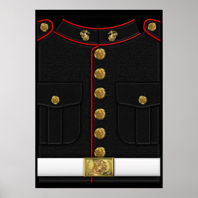 U.S. Marines: USMC Dress Uniform [3D] Poster (Front)