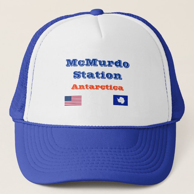 U.S. McMurdo Station Antarctica Baseball Cap (Front)