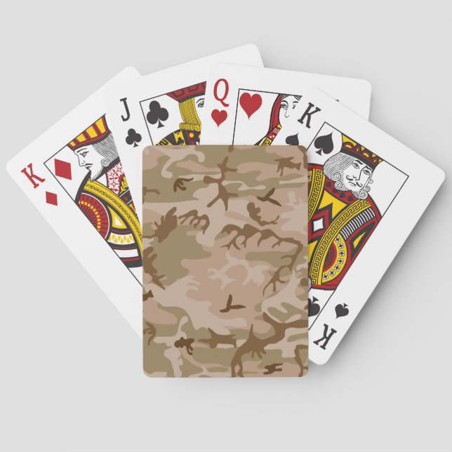 U.S. Military Desert Sand Camouflage Playing Cards (Back)