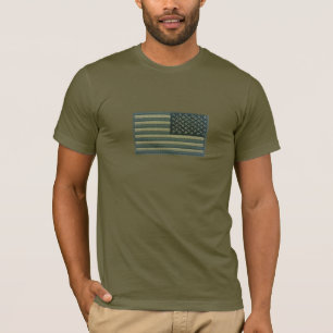 U.S military flag badge T-Shirt
