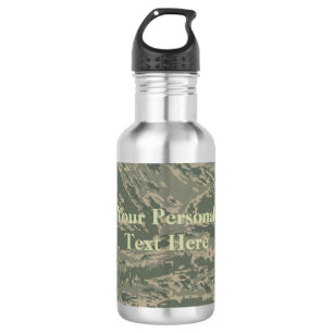U.S. Military Green Camouflage Stainless Steel 532 Ml Water Bottle