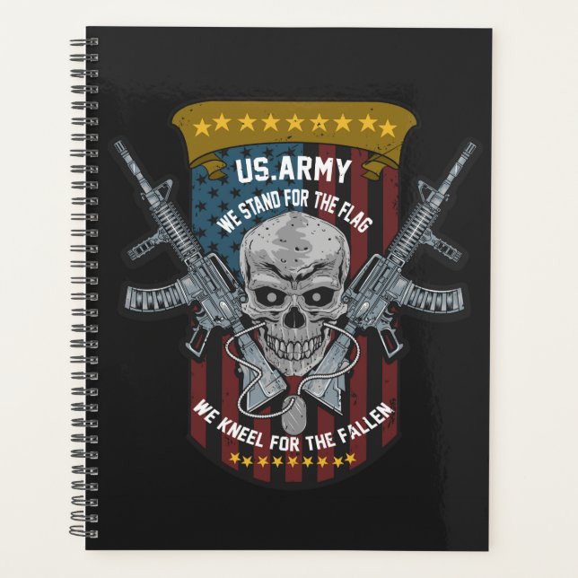 U.S. Military Patriotic Quote Planner (Front)