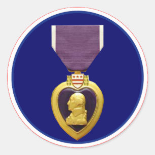 U.S. Military Purple Heart Medal Sticker