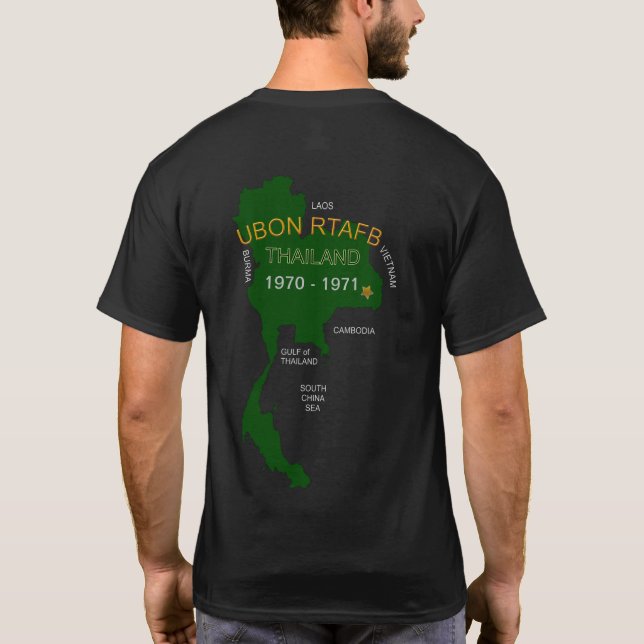 U. S. Military Thailand Veterans Ubon RTAFB T-Shirt (Back)