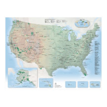 U.S. National Parks Map Poster (2025 Update)