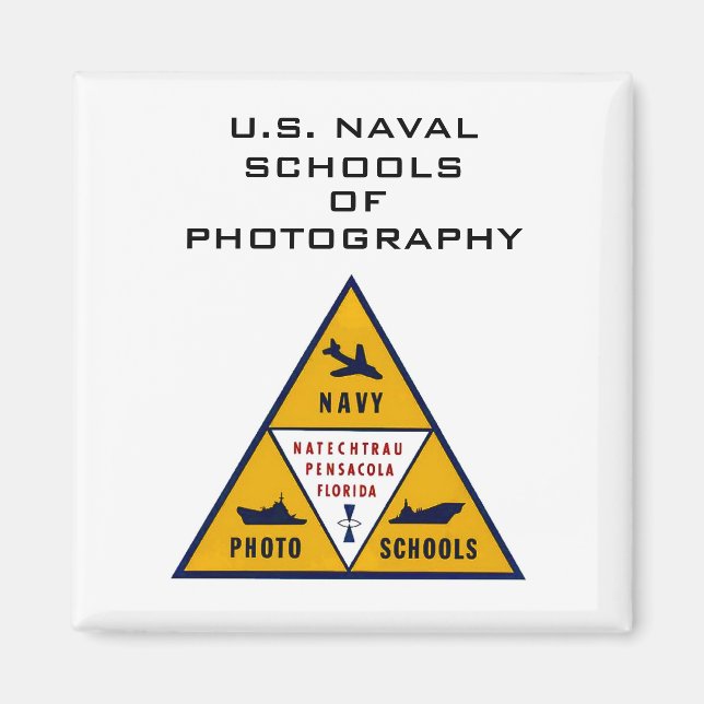 U.S. Naval Schools of Photography (Colour)  Magnet (Front)