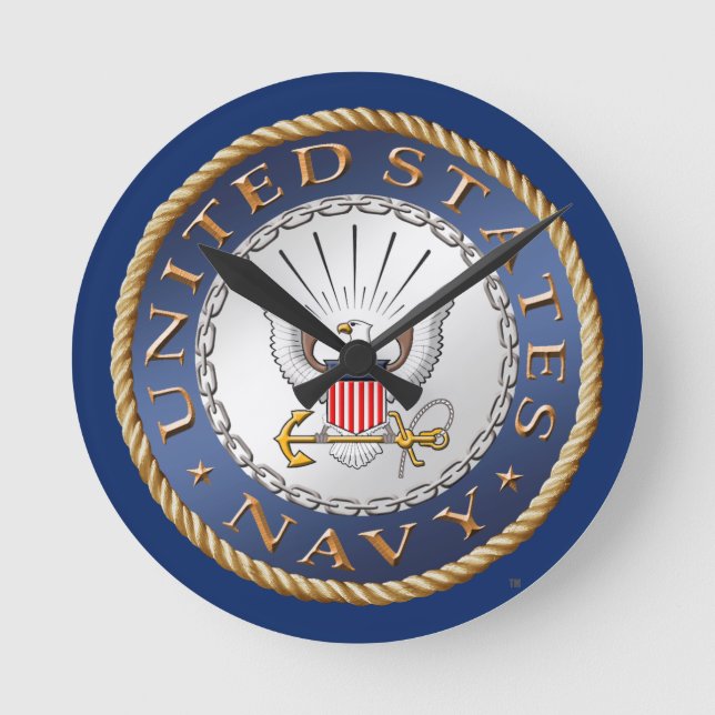 U.S. Navy Acrylic Wall Clock (Front)