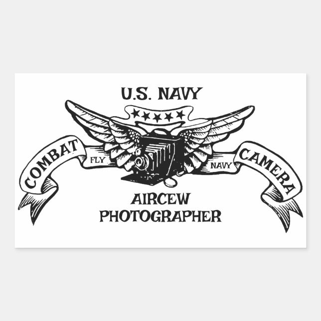 U.S. Navy Aircrew Photographer Sticker (Front)