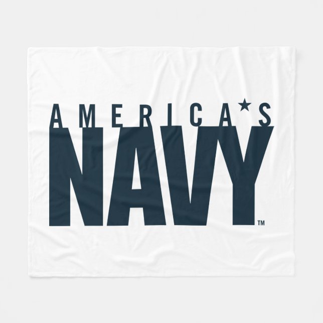 U.S. Navy | America's Navy Fleece Blanket (Front (Horizontal))