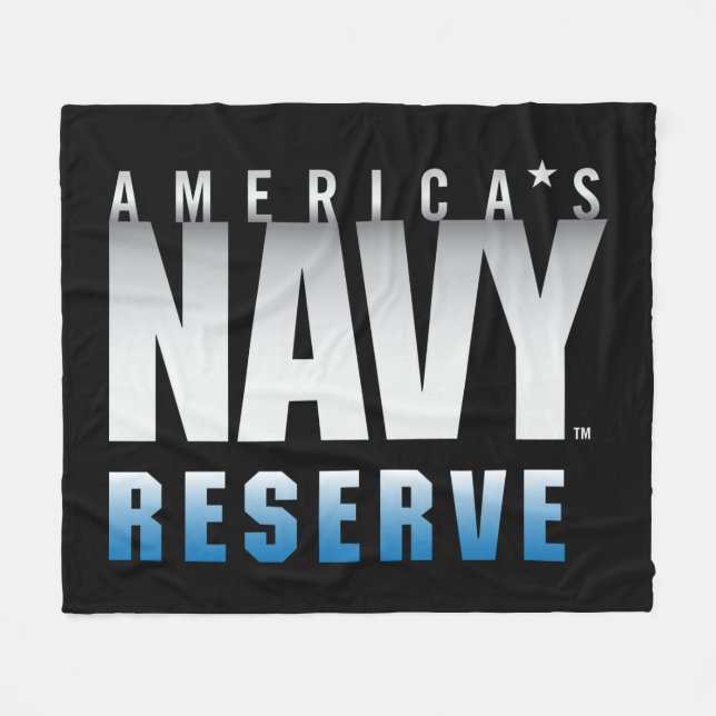 U.S. Navy | America's Navy Reserve Fleece Blanket (Front (Horizontal))