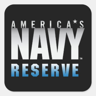 U.S. Navy   America's Navy Reserve Square Sticker