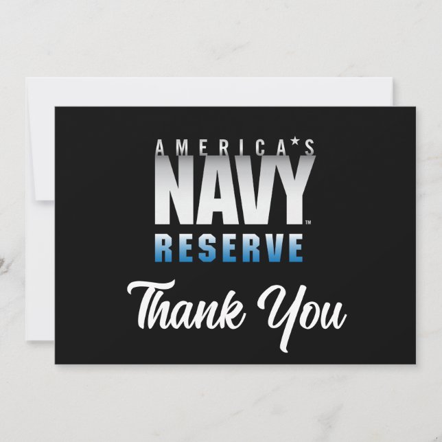 U.S. Navy | America's Navy Reserve Thank You Card (Front)