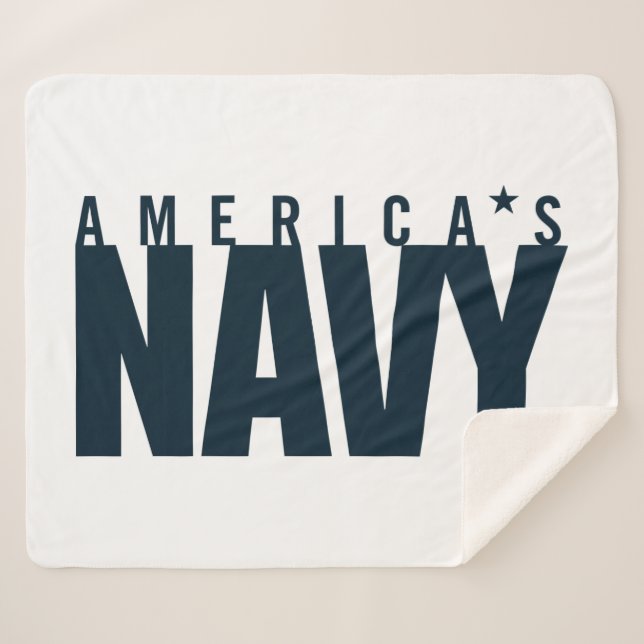 U.S. Navy | America's Navy Sherpa Blanket (Front (Horizontal))