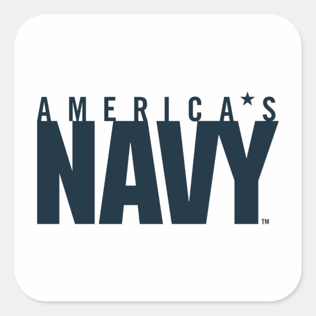 U.S. Navy | America's Navy Square Sticker (Front)