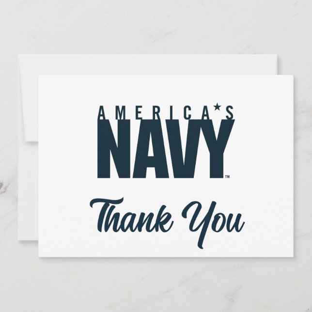 U.S. Navy | America's Navy Thank You Card (Front)