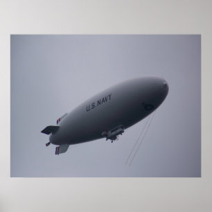 U.S. Navy Blimp MZ-3A Poster