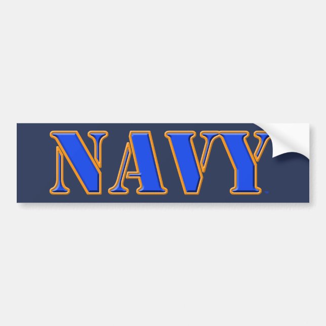 U.S. Navy Bumper Sticker (Front)