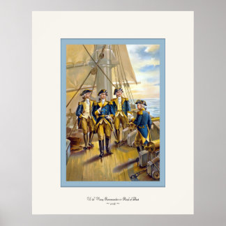 U.S. Navy ~ Commander in Chief of Fleet ~ 1776 Poster