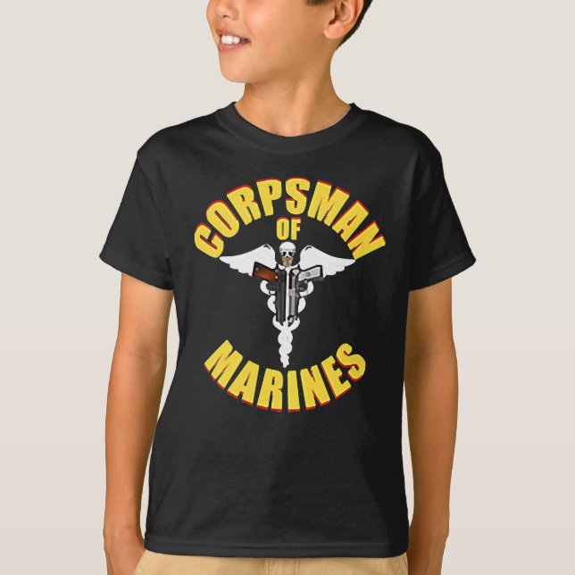  U.S. Navy Corpsman 8404 FMF Navy Veteran Gift T-Shirt (Front)