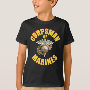 U.S. Navy Corpsman 8404 FMF Veteran Eagle Globe T-Shirt