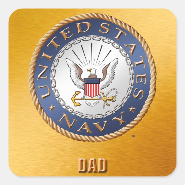 U.S. Navy Dad Sticker (Front)