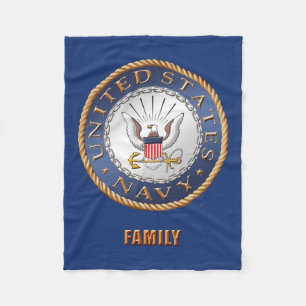 U.S. Navy Family Fleece Blanket