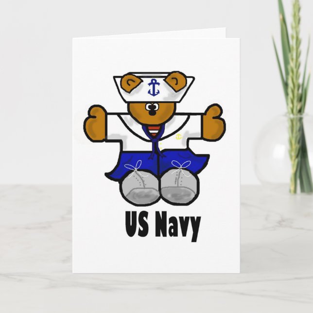 U.S. Navy Greeting Card by Brownielocks (Front)
