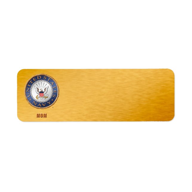 U.S. Navy Mum Address Label (Front)