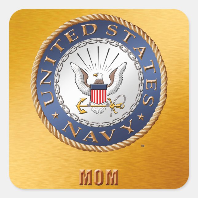U.S. Navy Mum Sticker (Front)