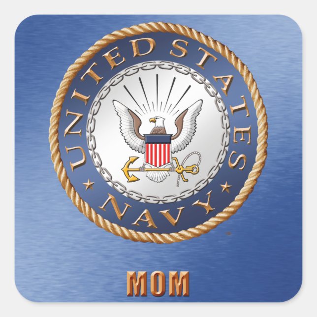 U.S. Navy Mum Sticker (Front)