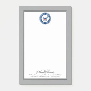 U.S. Navy   Navy Alt Emblem Post-it Notes