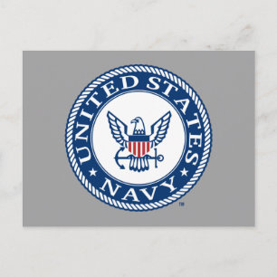 U.S. Navy   Navy Alt Emblem Postcard