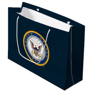 U.S. Navy   Navy Emblem Large Gift Bag