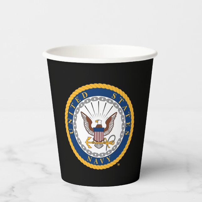 U.S. Navy | Navy Emblem Paper Cups (Front)