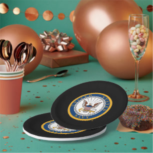 U.S. Navy   Navy Emblem Paper Plate