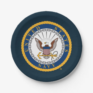 U.S. Navy Navy Emblem Paper Plate