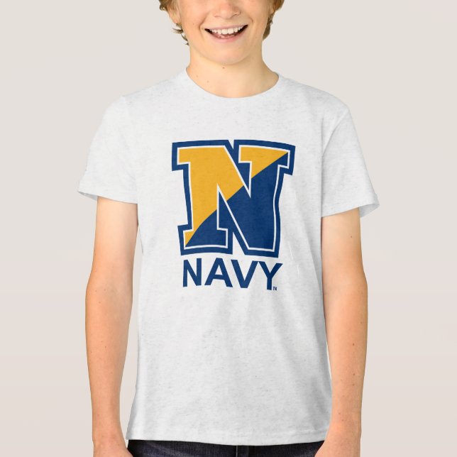 U.S. Navy | Navy Initial N Tri-Blend Shirt (Front)