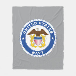 U.S. Navy Officer Crest Fleece Blanket